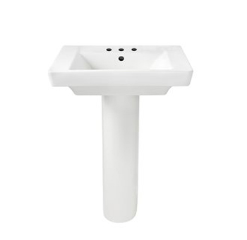 American Standard 0641.800.020 Boulevard Complete Pedestal Sink with 8